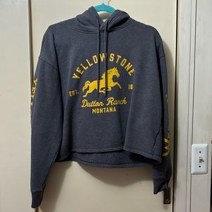 Yellowstone cropped hoodie